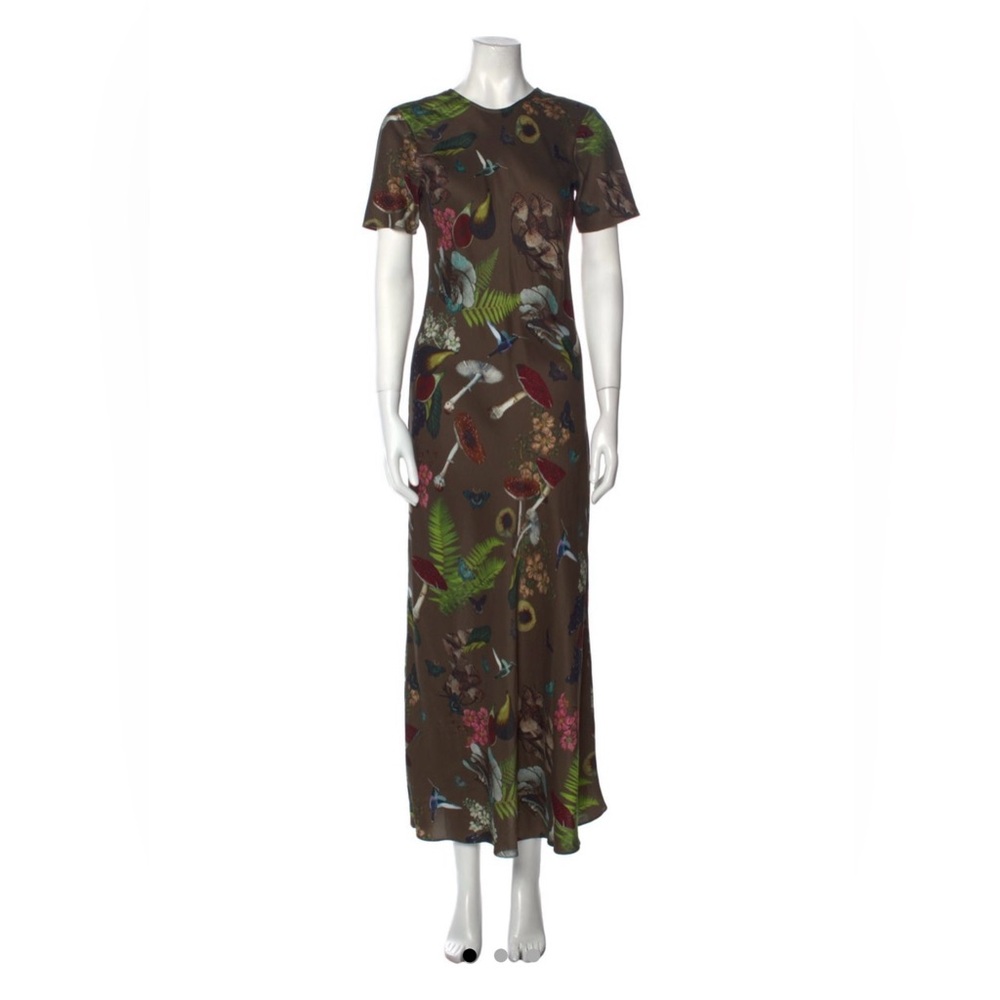 Floral Brown Maxi Dress